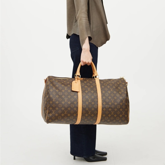 Louis Vuitton Handbags - Authenticated Louis Vuitton LV CarryAll 55 Speedy Travel Duffle Bag Luggage